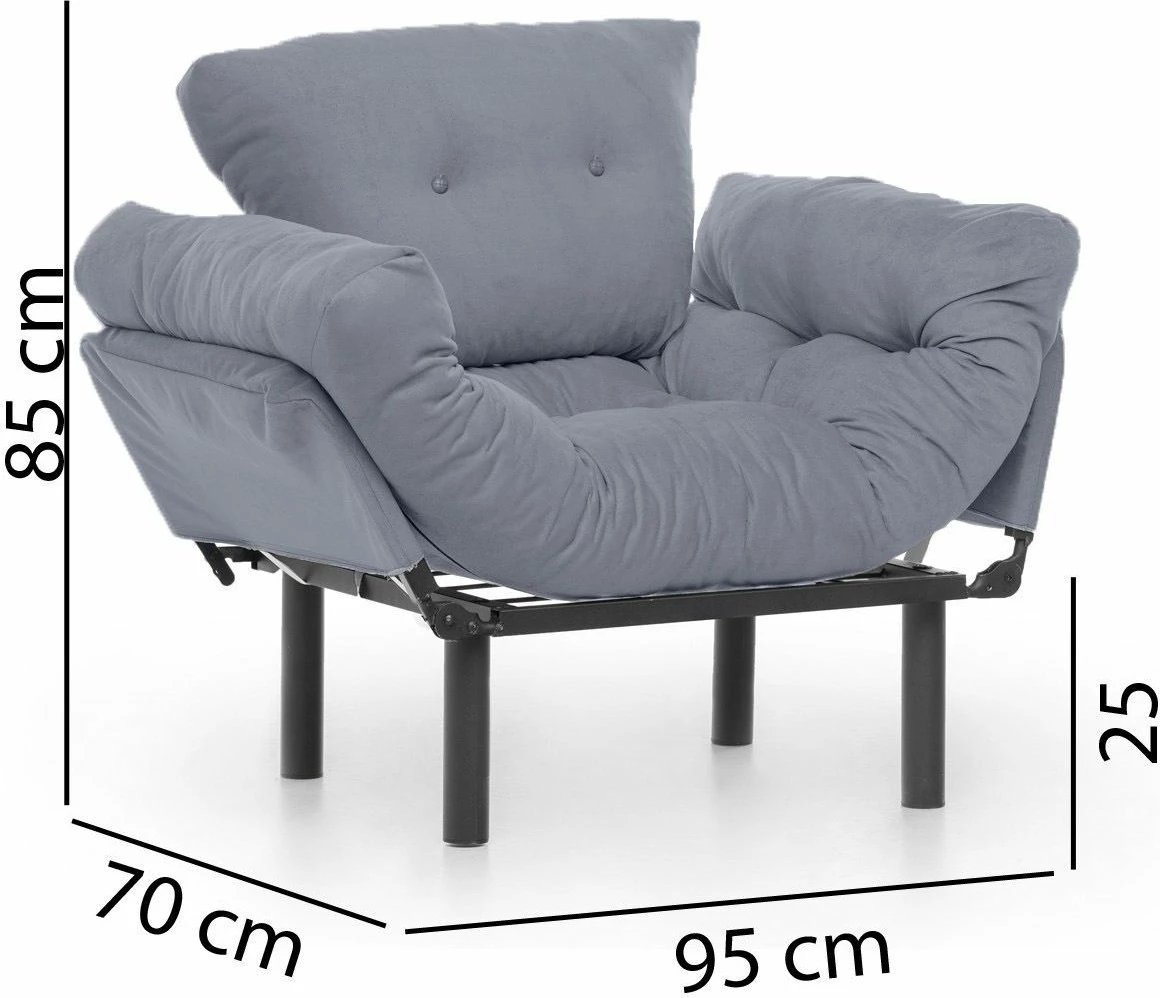 Karrige wing, ngjyrë gri, Nitta Single