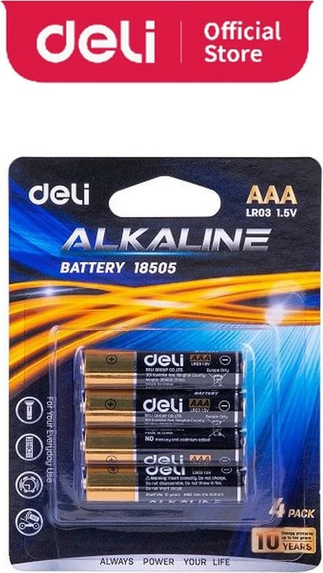 DELI BATERI AAA LR03 18505 1/4