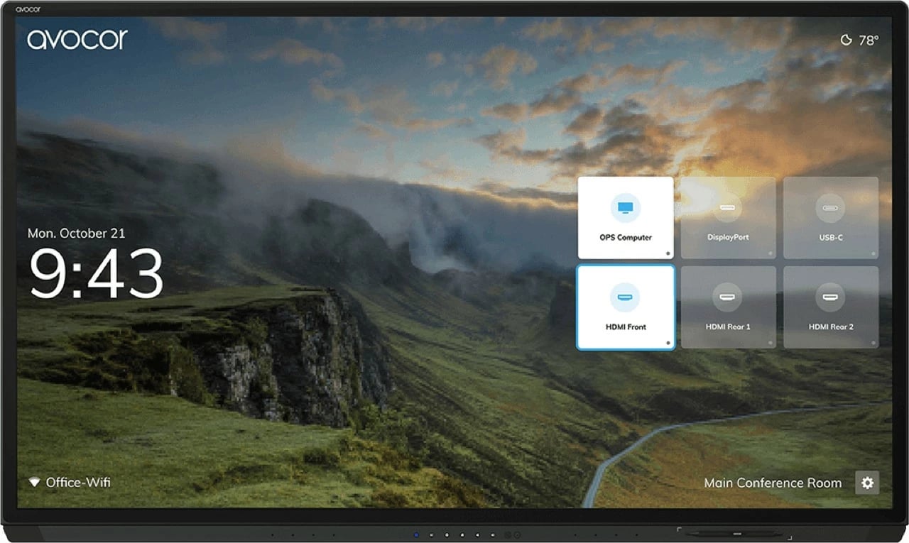 Ekran interaktiv AVOCOR G Serie AVG-8560, 85 inç, 4K UHD, Touch