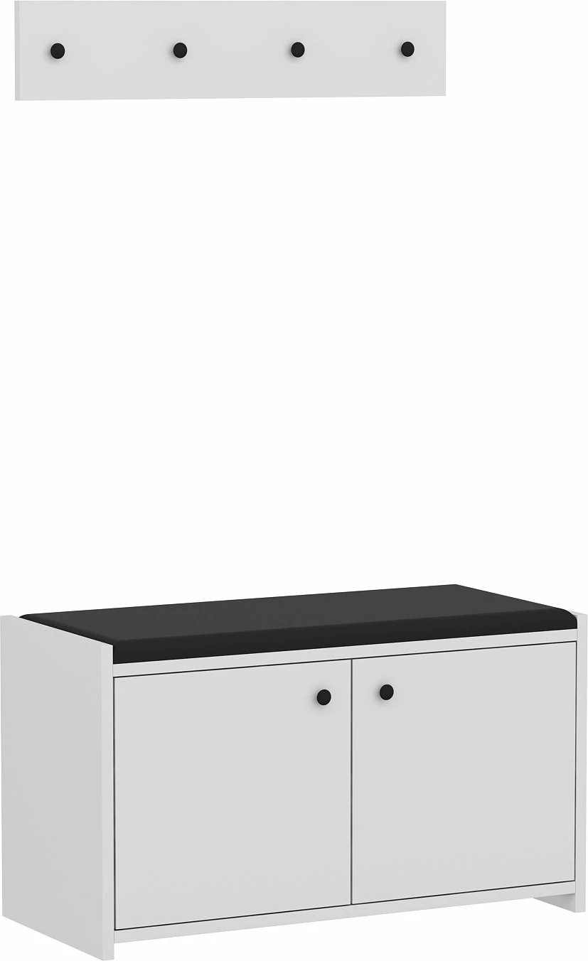 Dollap këpucësh Skye Decor, Zen, i bardhë