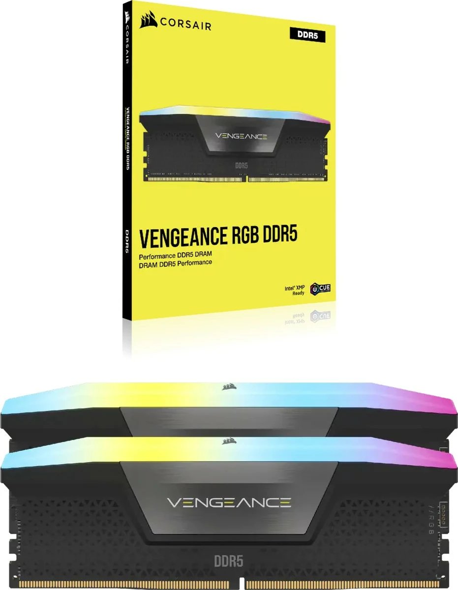 RAM Memorje Corsair Vengeance RGB 64GB (2x32GB) DDR5 6400MHz CL32