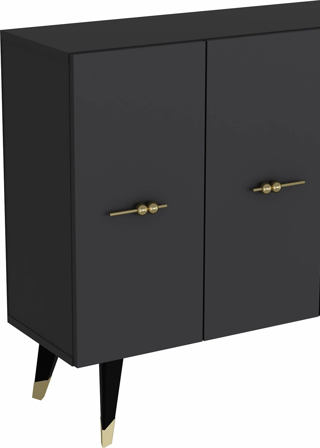 Konsol Skye Decor, ngjyrë ari dhe antracit, Quart Salkım