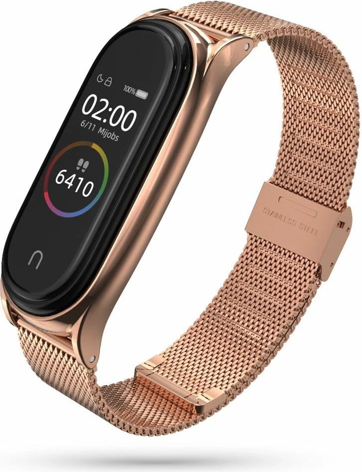 Rrip milanez për Xiaomi Mi Band 5/6 Tech-Protect, Rozë