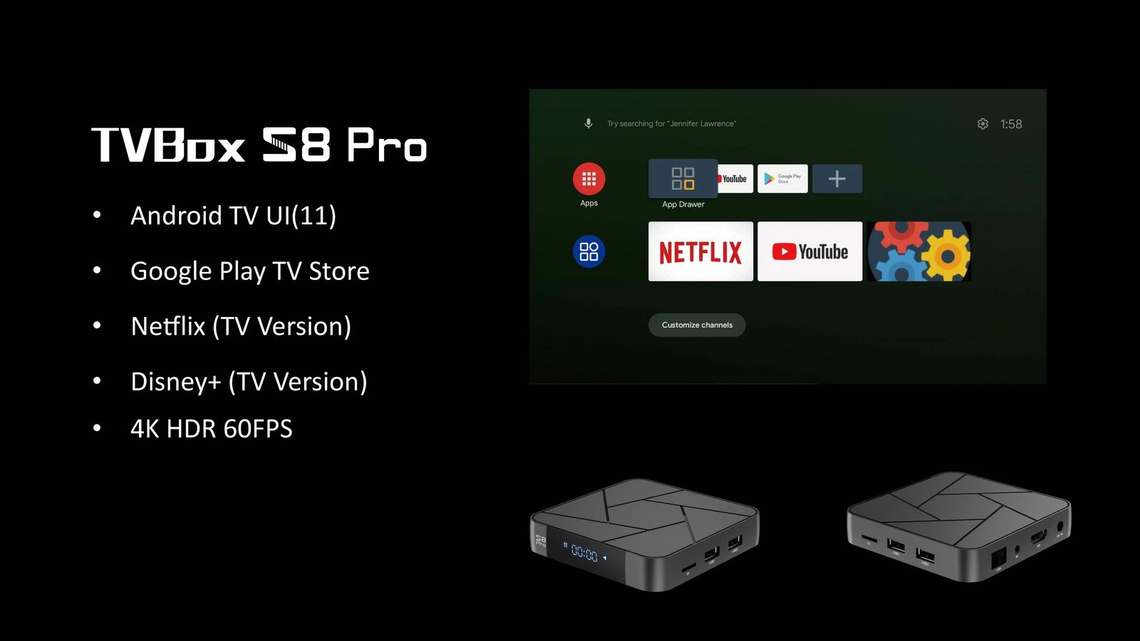 Android Box S8 Pro 4K Ultra HD