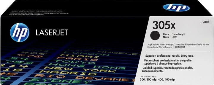 Toner HP 305X CE410X rendiment i lartë 2400-4400 faqe original, e zezë, 1 copë