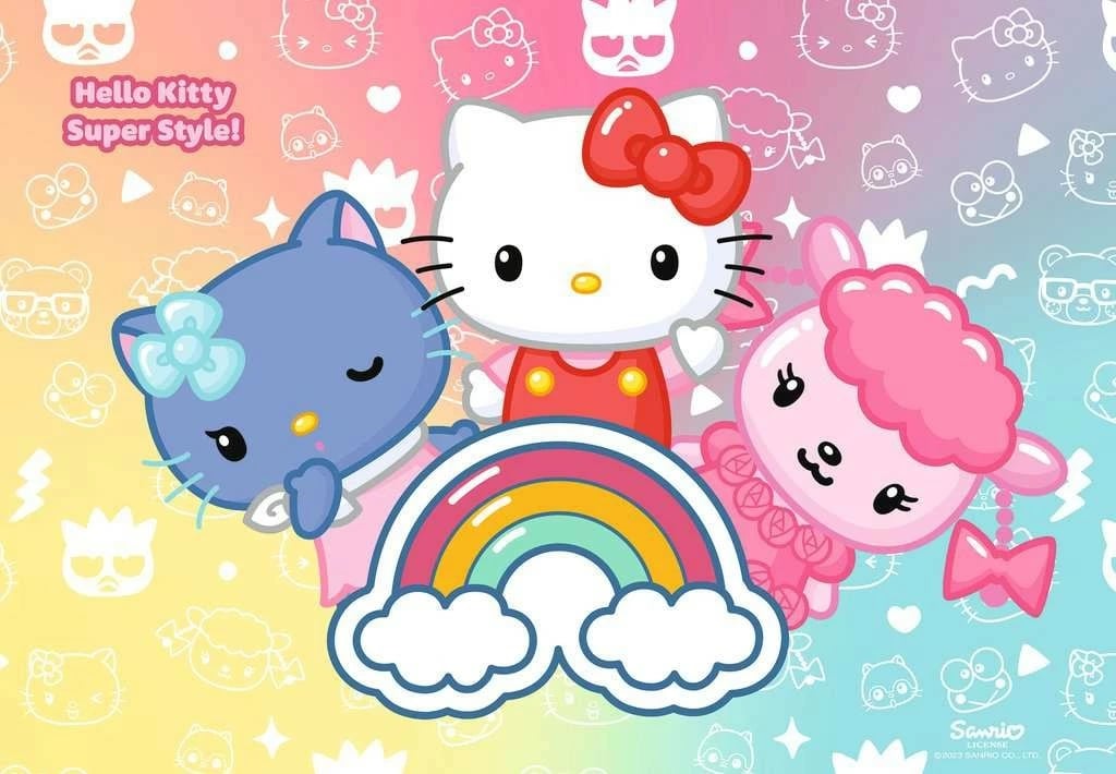 Puzzle për fëmijë Ravensburger Hello Kitty 2x24 pjesë, shumëngjyrësh