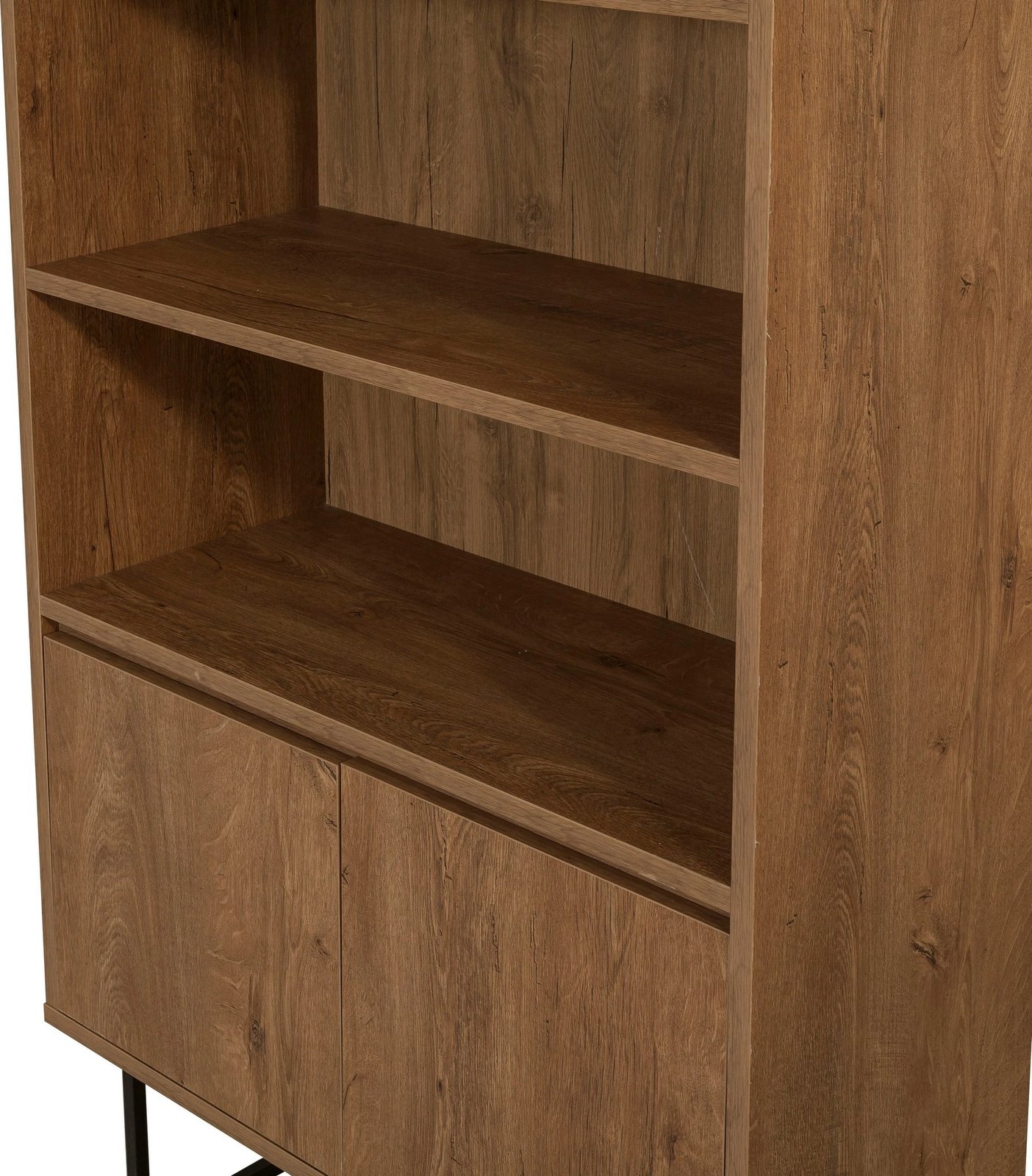 Set mobiljesh për dhomë dite, Skye Decor, Laxus Takım 26, ngjyrë arre dhe e zezë