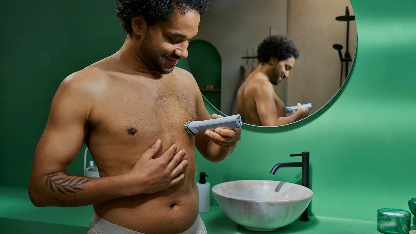 Trymer multifunksional Philips MG5921/15 5000 10‑në‑1, 120 min, Wet & Dry, tehe vetë-mprehëse, gri