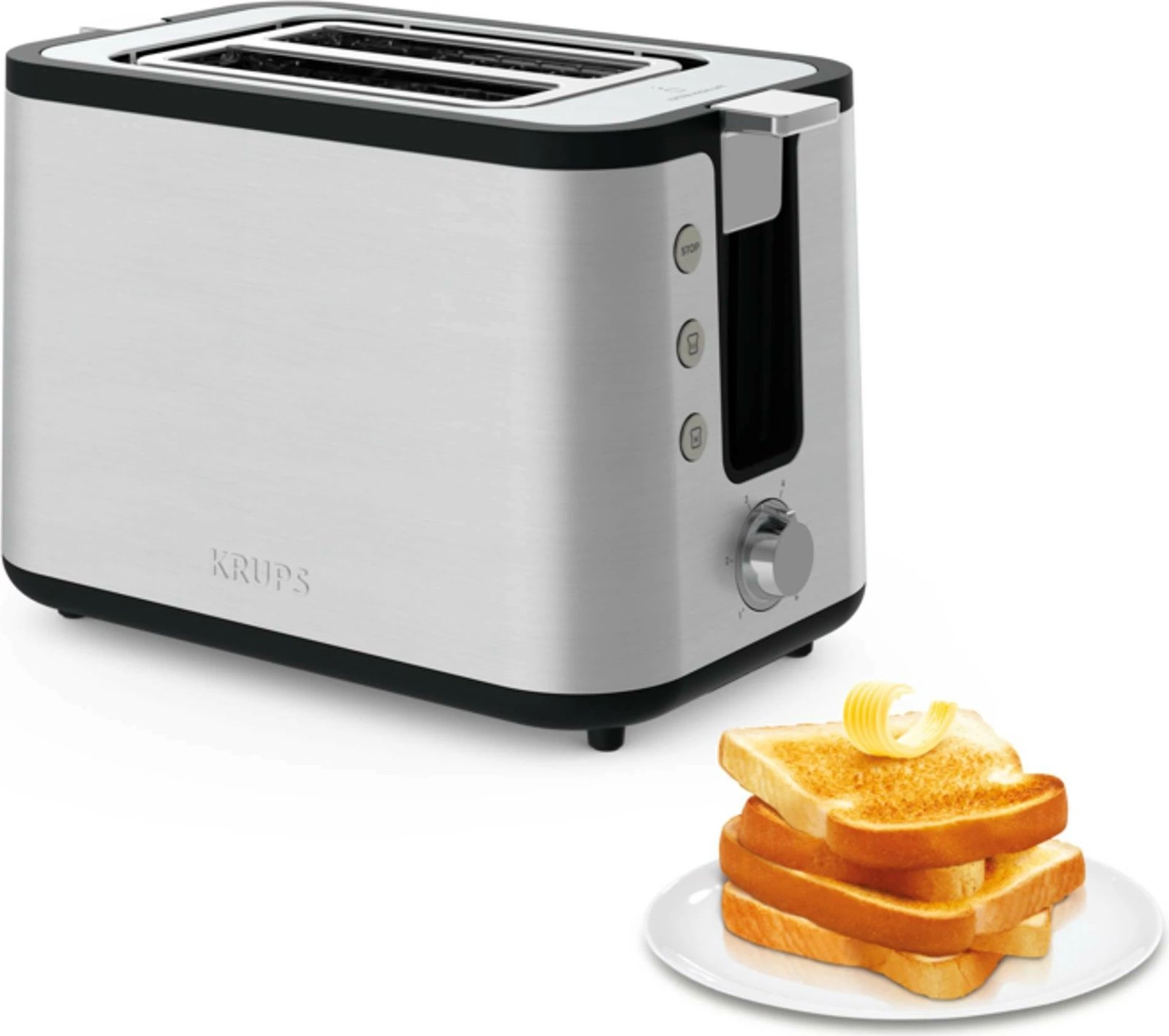 Tostier Krups KH442D, 2 feta, 850W, inoks