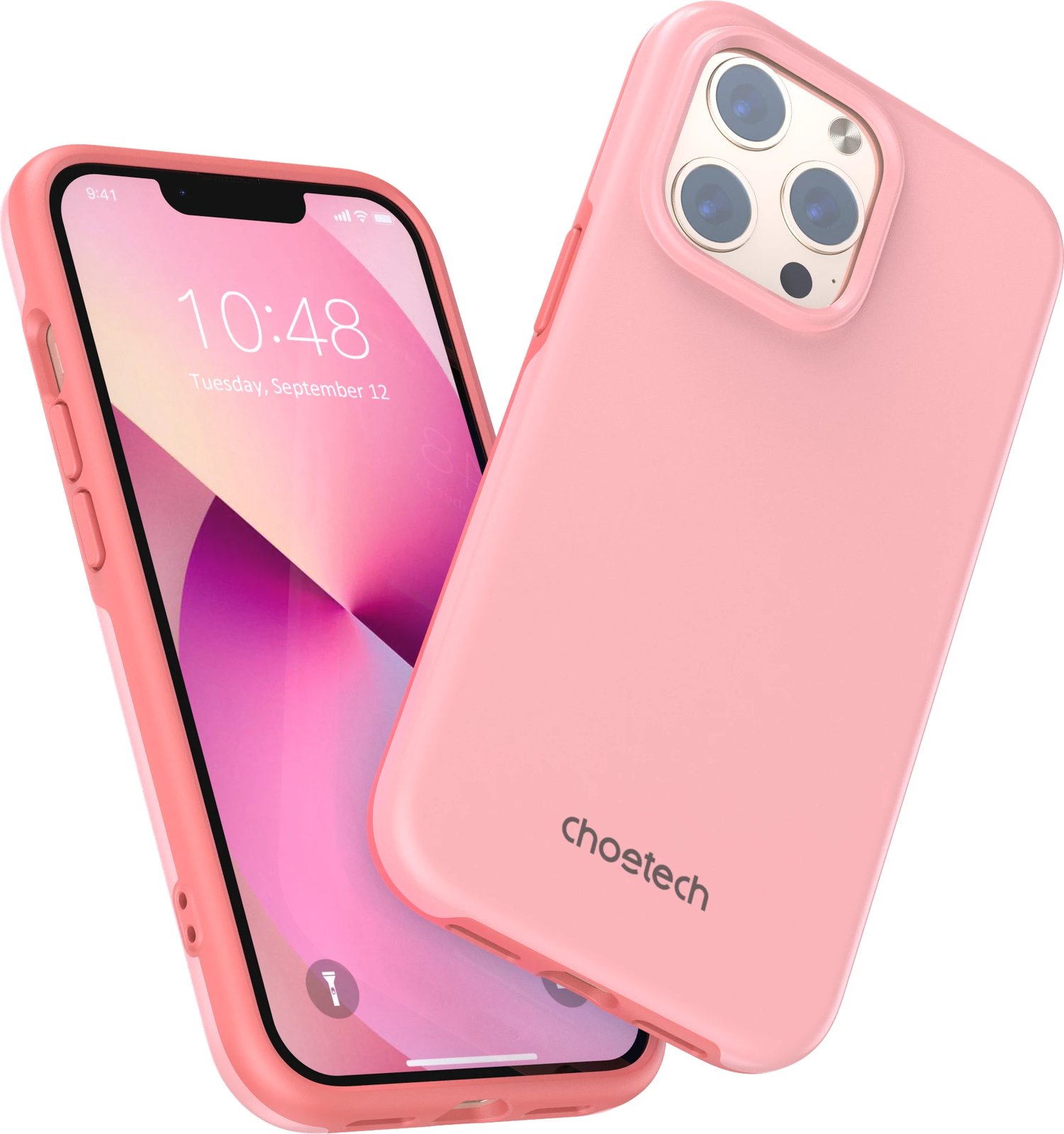 Mbështjellës Choetech PC0113-MFM-PK për iPhone 13 Pro, Made For MagSafe, rozë
