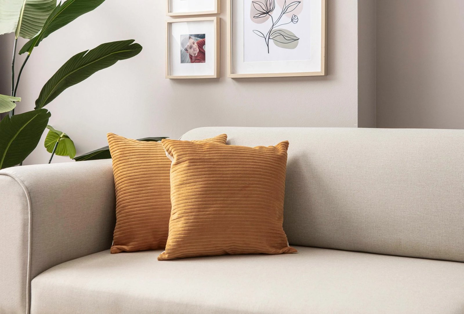 Set mbulesash për jastëkë (2 copë), Evila Originals, portokalli, 43x43cm