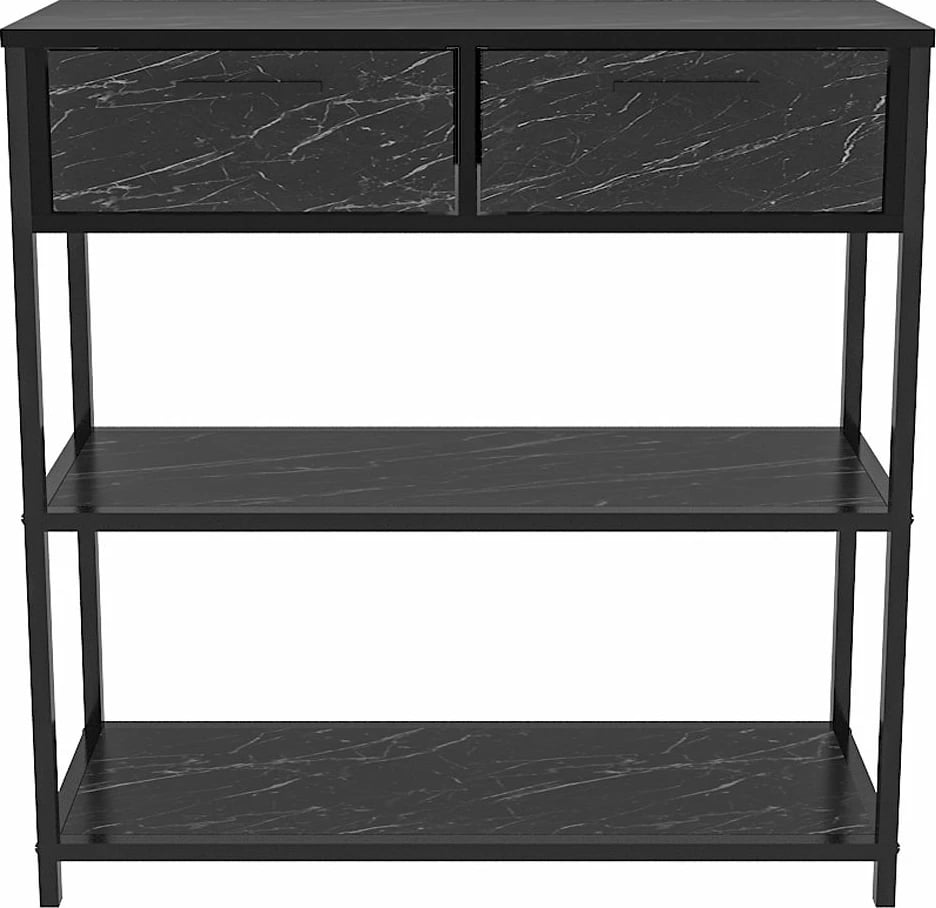 Komodë Skye Decor, ngjyrë e zezë dhe e bardhë