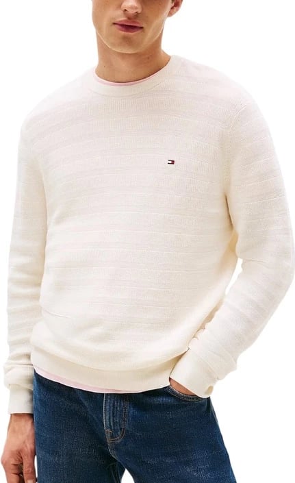 Xhemper për meshkuj Tommy Hilfiger i bardhë