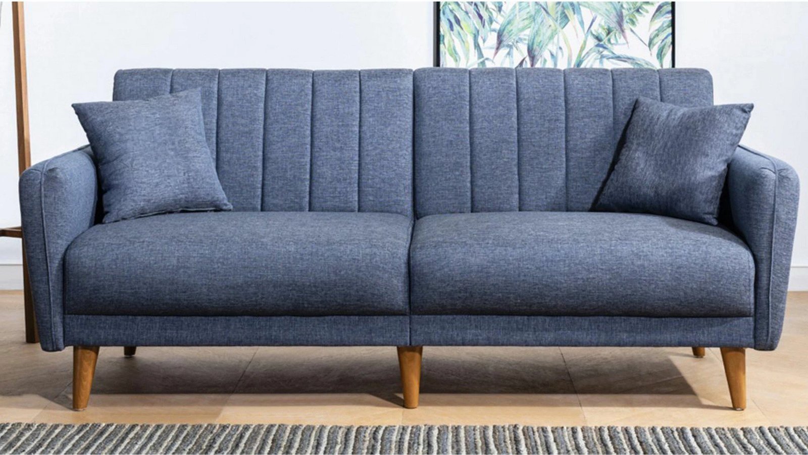 Divan-krevat 3 vendesh, ngjyrë e kaltër e errët, Atelier del Sofa