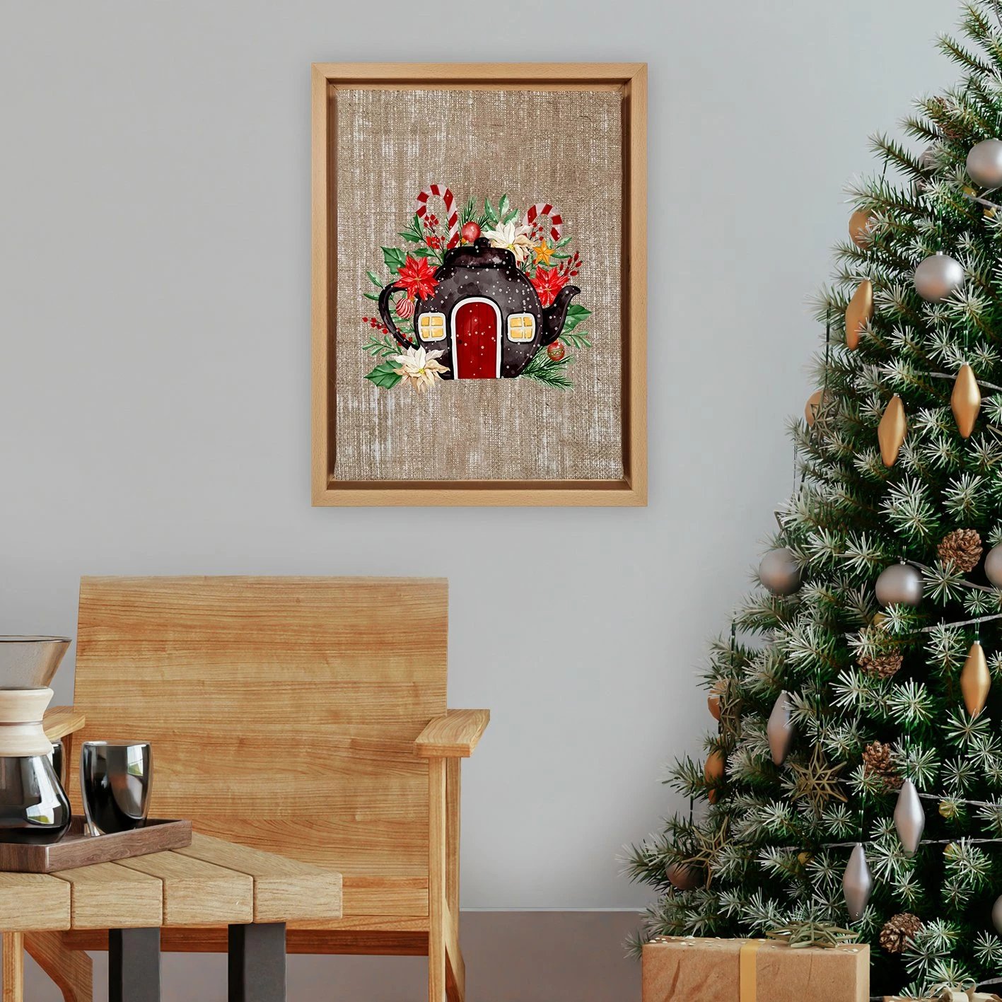 Pikturë dekorative në kanavacë me kornizë, shumëngjyrëshe, Wallity NLJ01_3646, 36x46cm