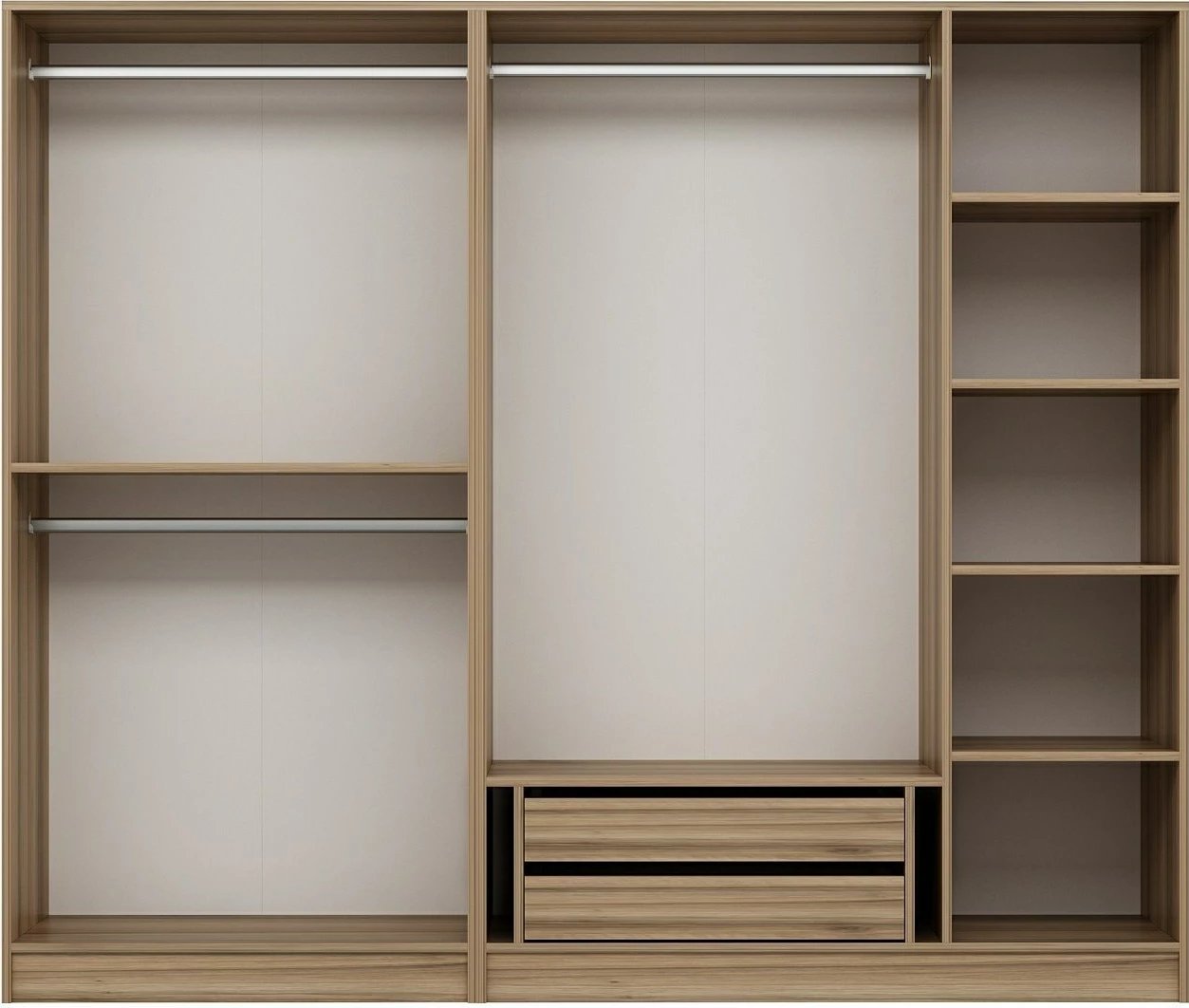 Dollap rrobash Skye Decor, ngjyrë dore, Kale 190