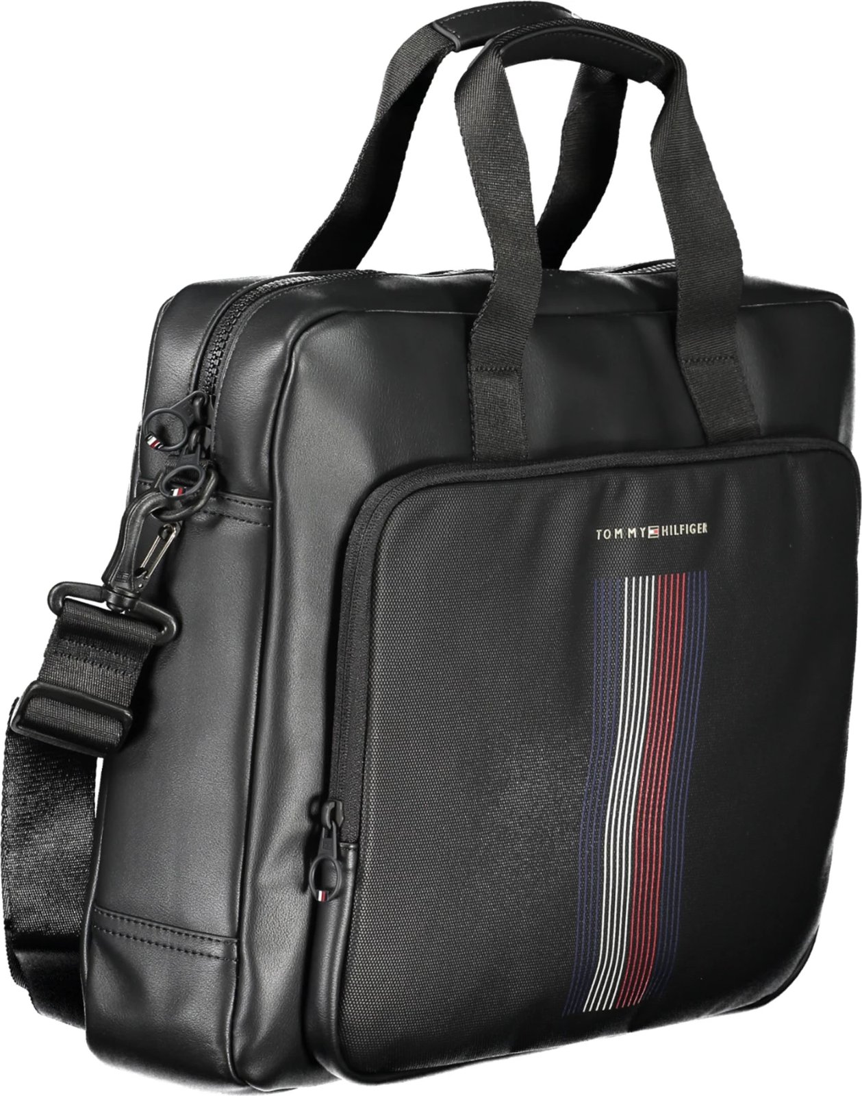 Çantë pune TOMMY HILFIGER për meshkuj, e zezë Çantë pune TOMMY HILFIGER për meshkuj, e zezë