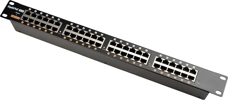 PoE Injector Extralink 24 Port, Gigabit, Rack Enclosure