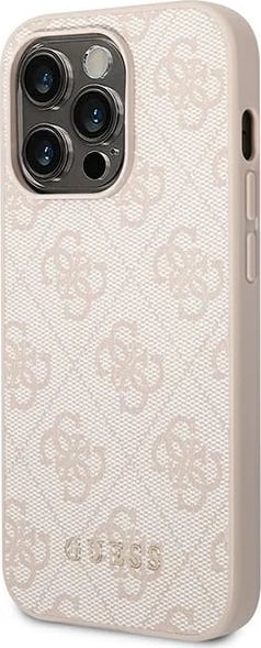 Mbështjellës Guess GUHCP14XG4GFPI për iPhone 14 Pro Max 6.7", hardcase, lëkurë sintetike, rozë Mbështjellës Guess GUHCP14XG4GFPI për iPhone 14 Pro Max 6.7", hardcase, lëkurë sintetike, rozë