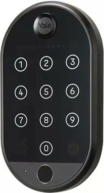 Tastierë inteligjente Yale Home Smart Lock Keyboard 2 Linus, me lexues të shenjës së gishtit, e zezë