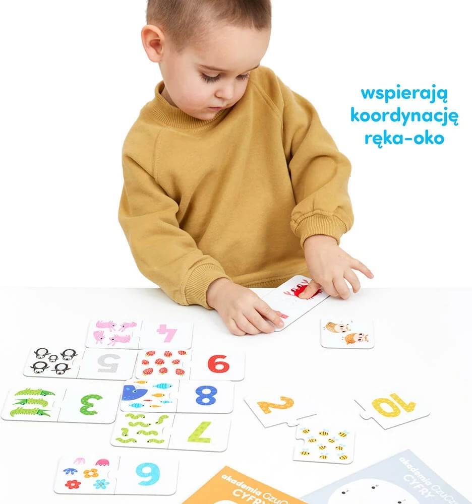 Set edukativ CzuCzu Academy Numbers me puzzle dhe libërtha ngjyrosje, shumëngjyrësh