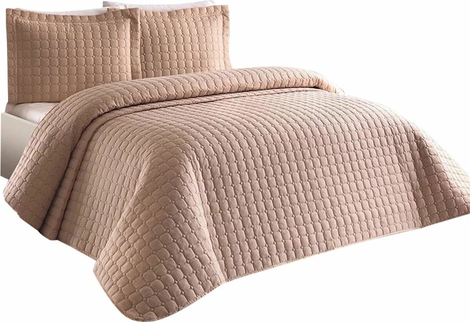 Set mbulesë dysheku dopio L'essentiel, Estiva, ngjyrë kapuçino Set mbulesë dysheku dopio L'essentiel, Estiva, ngjyrë kapuçino
