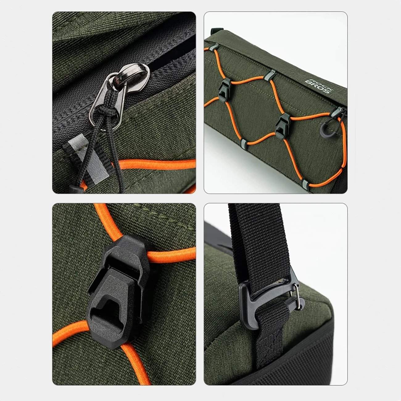 Çantë timoni për biçikletë Rockbros 30110054001, 2.2L, e gjelbër