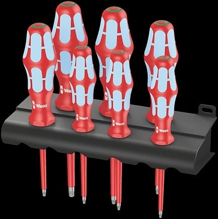 Set shurubdruesash Wera 3167 i/7, 7 copë, inox, dizajn ergonomik