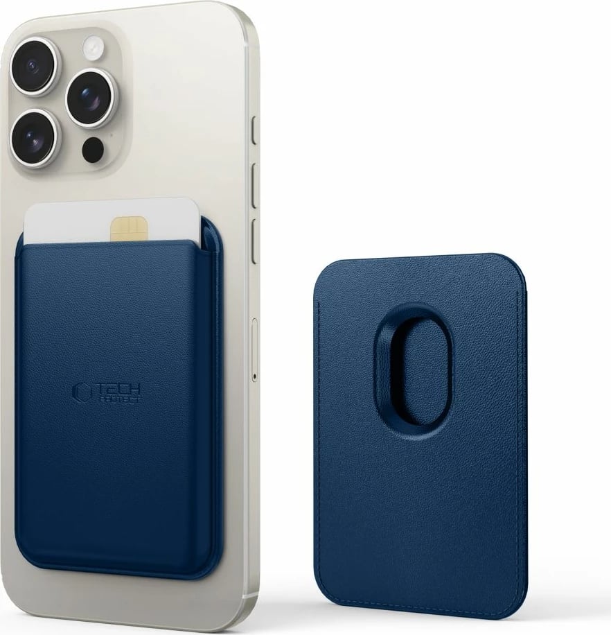 Mbajtëse kartelash për celular Tech-Protect MagWallet MagSafe, Kaltër