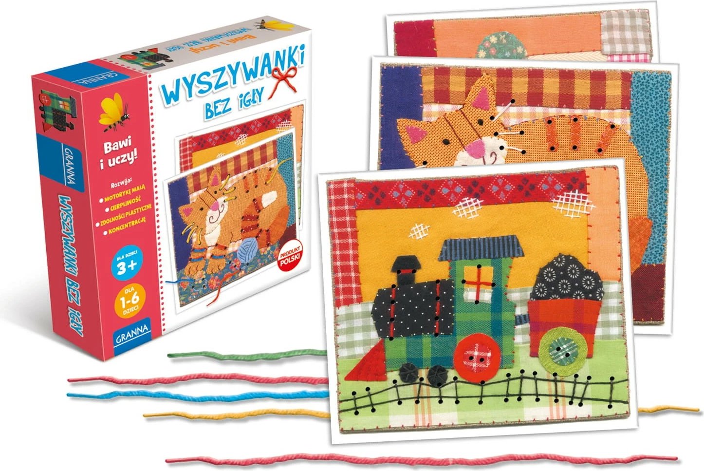 Set kreativ Granna Embroidery Game Without a Needle, për fëmijë, dekorativ