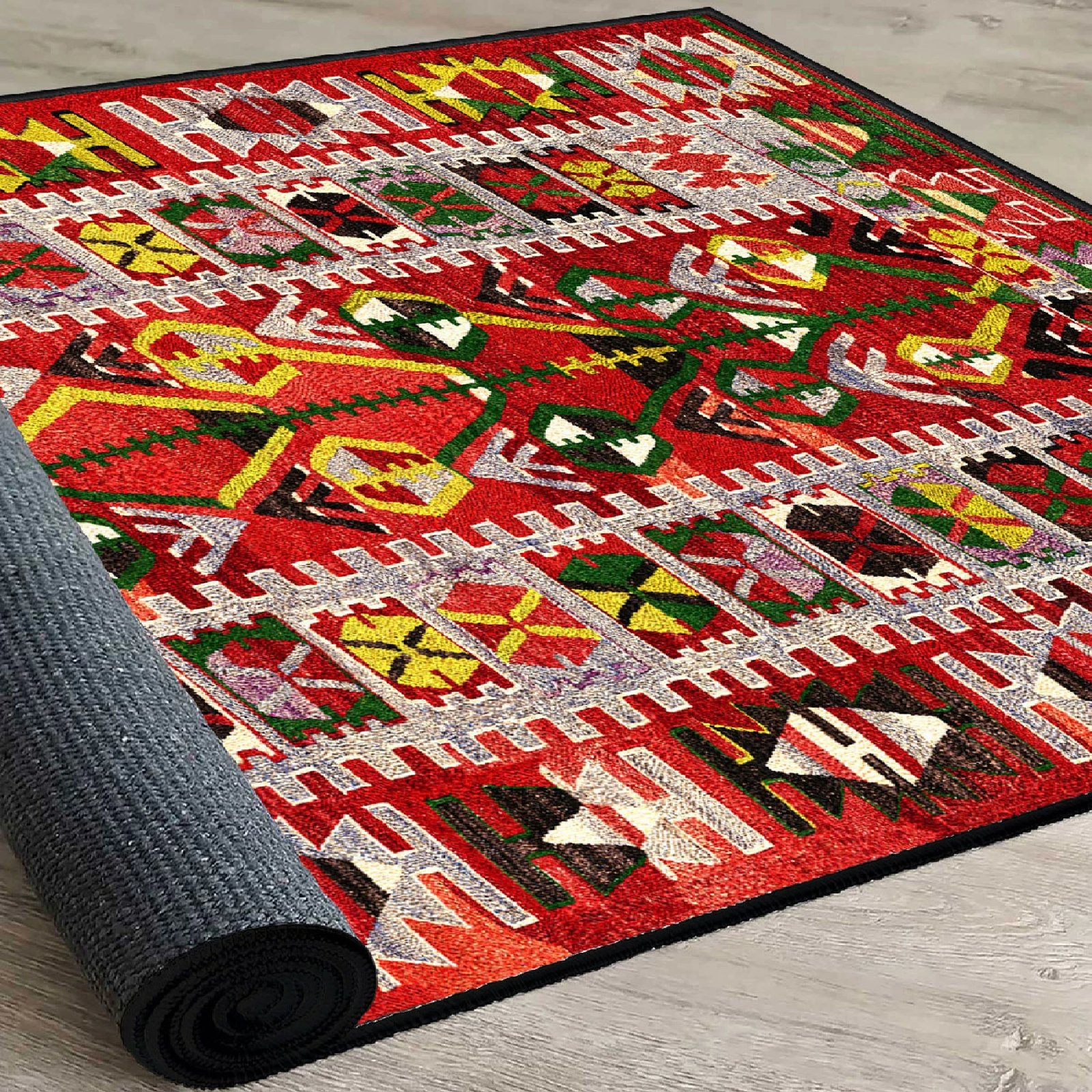 Qilim Velvet Conceptum Hypnose, shumëngjyrësh, 80x120cm, Els1786