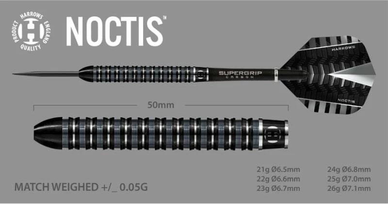 Shigjeta për darts Harrows Noctis, për meshkuj dhe femra