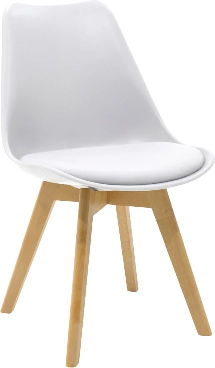 Set tavoline me karrige Gaston-Cuba, ngjyrë e bardhë-sonoma, 120x80x75cm