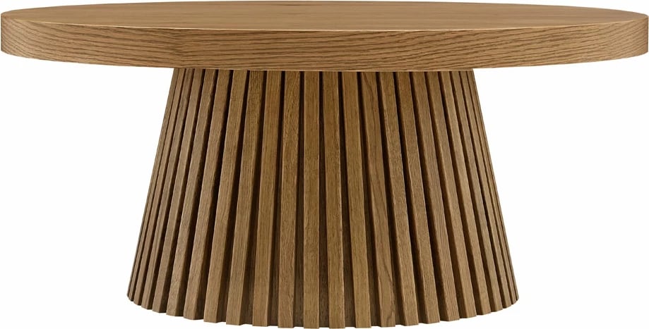 Tavolinë kafeje FORESTA, natyrale, 90x90x40 cm