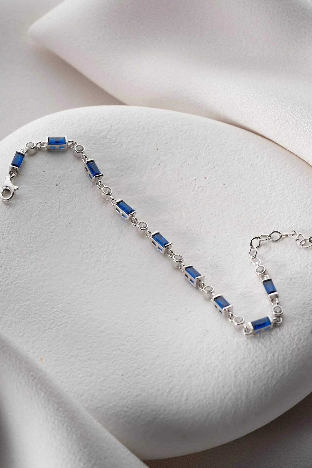 Byzylyk argjendi Jumeon, ngjyrë argjendi dhe kaltër, NRZ1000341