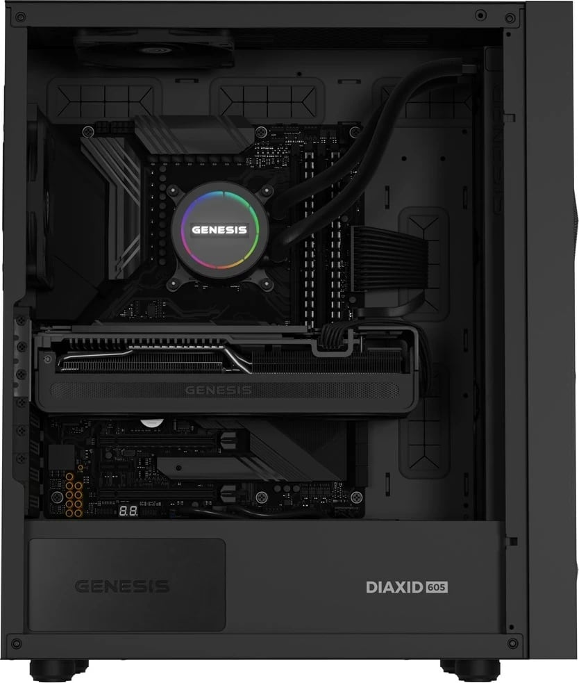 Kasë ftohëse me ujë GENESIS NLG-2320, 3 ventilatorë, e zezë