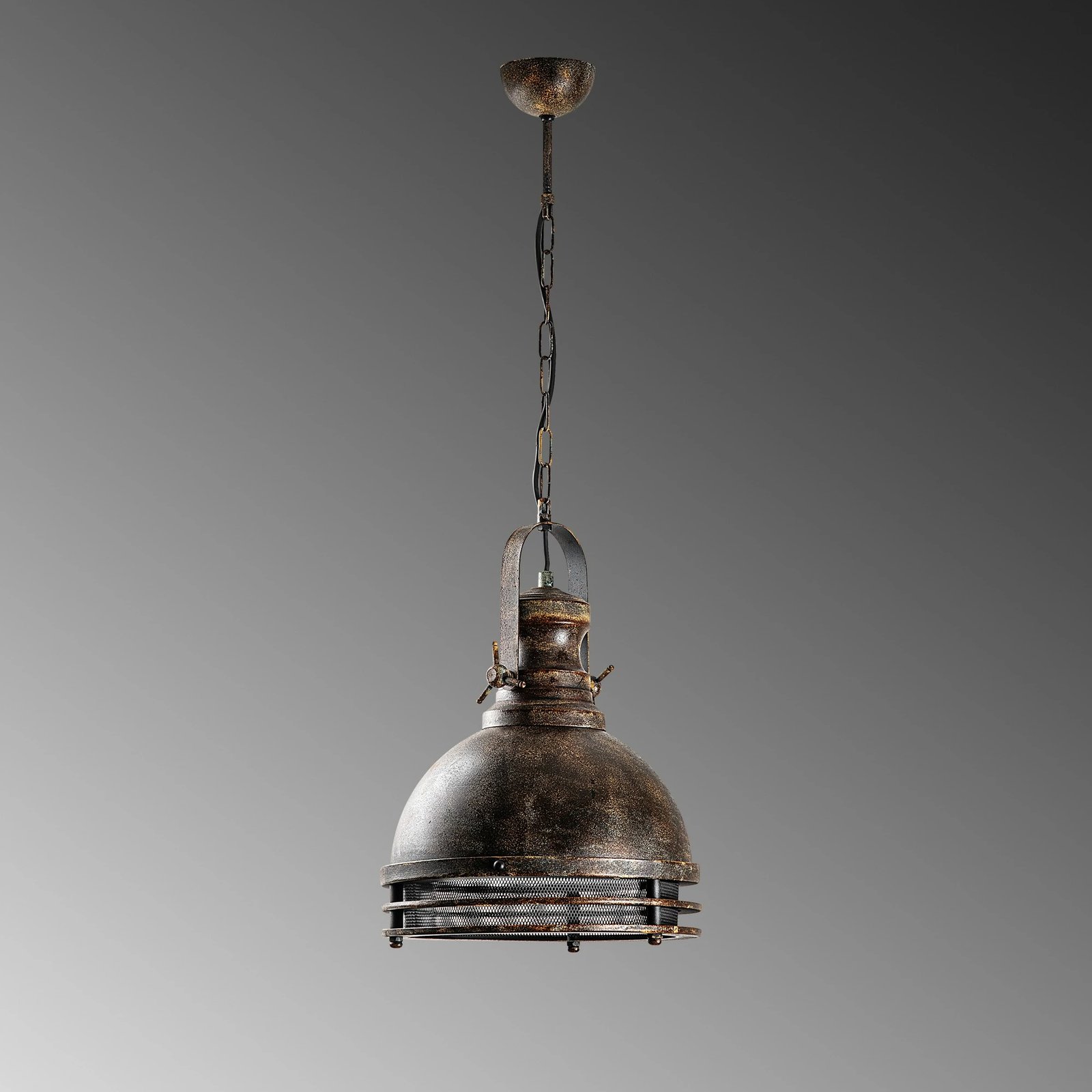 Llambë tavani Opviq, SAGLAM-3762-RETRO, ngjyrë antike, trup metalik