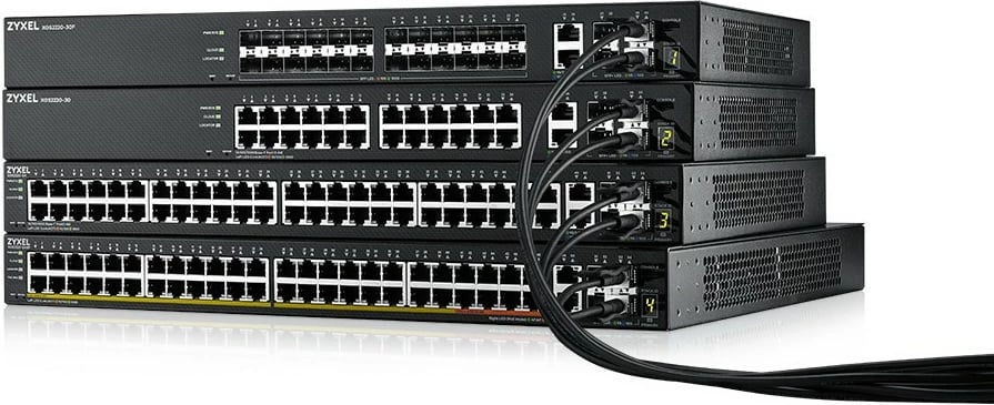 Switch Zyxel XGS2220-30F, 26+4P, 10G Ethernet