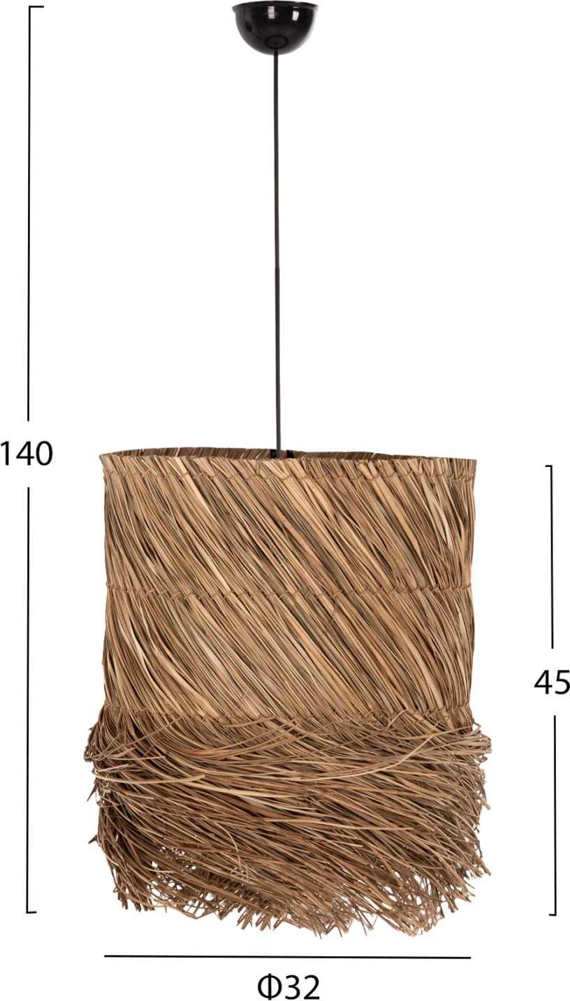 Llambë varëse tavani FH7821 prej barishte deti, ngjyrë natyrale, Φ32x45-140H cm Llambë varëse tavani FH7821 prej barishte deti, ngjyrë natyrale, Φ32x45-140H cm
