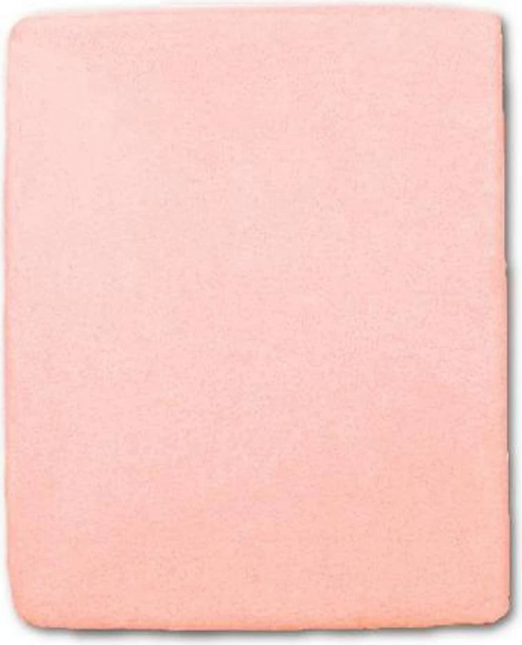 Çarçaf i papërshkueshëm nga uji, New Baby, 120x60 cm, pambuk 90%/poliester 10%, me garne, rozë