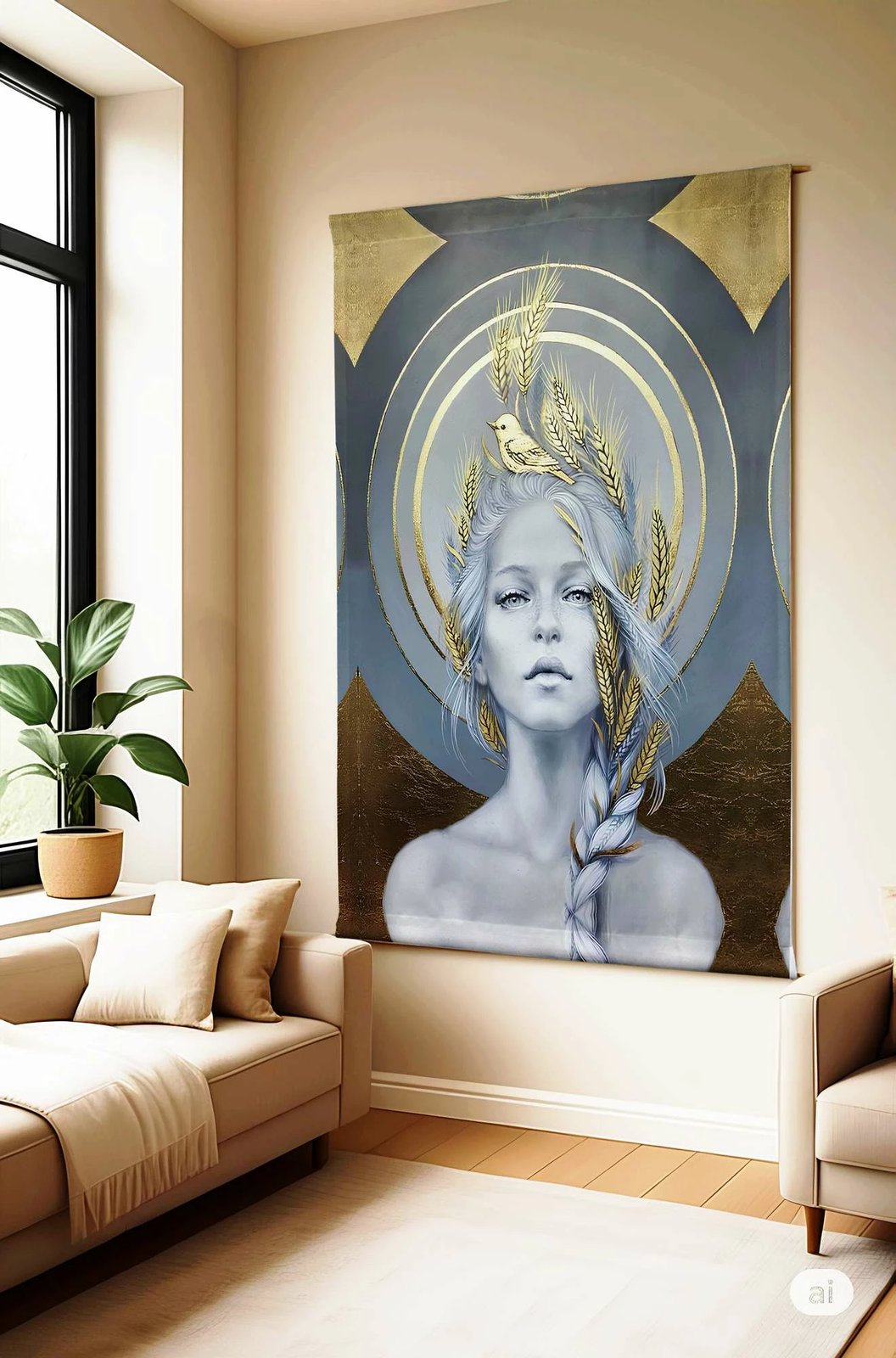 Pikturë dekorative poliestër, Wallity Polybaby, shumëngjyrëshe, 70x120cm