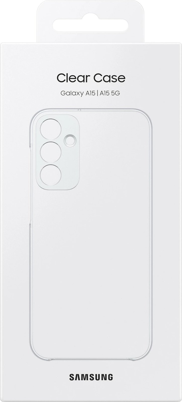 Mbështjellës Samsung Galaxy A15 5G, 16.5 cm (6.5"), Transparent