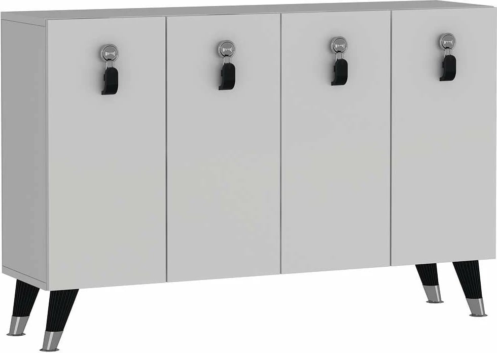 Konsol Skye Decor, 8179KM-32, e bardhë, argjend