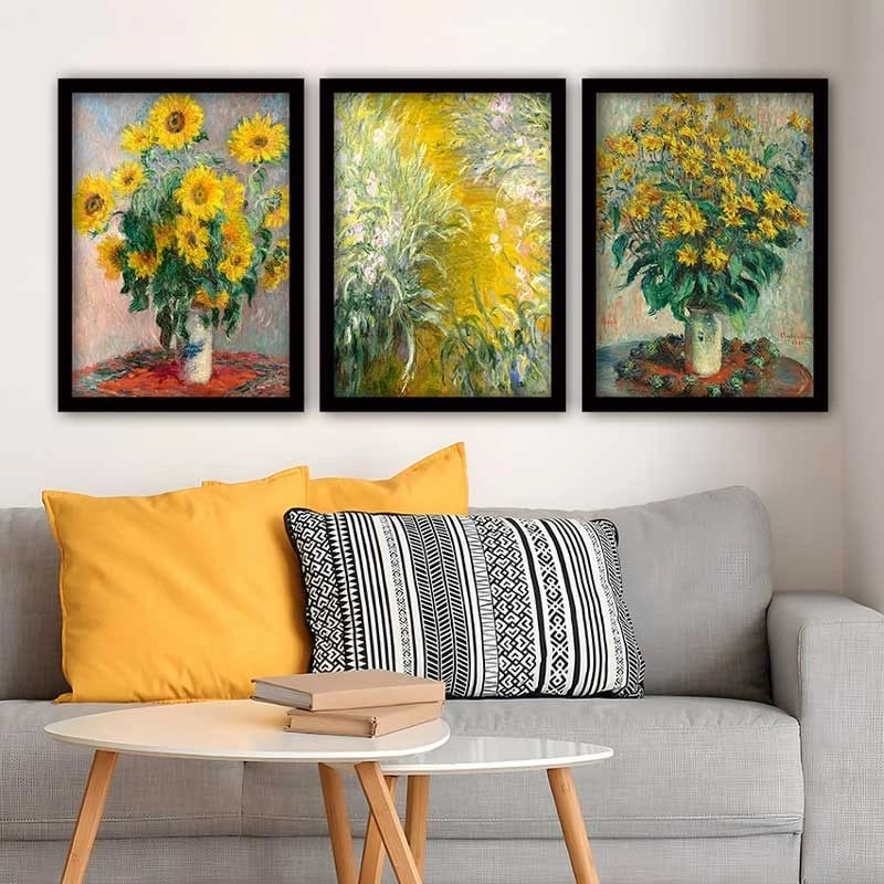 Pikturë dekorative me kornizë (3 copë), Wallity, 3SC_UN547262_3545