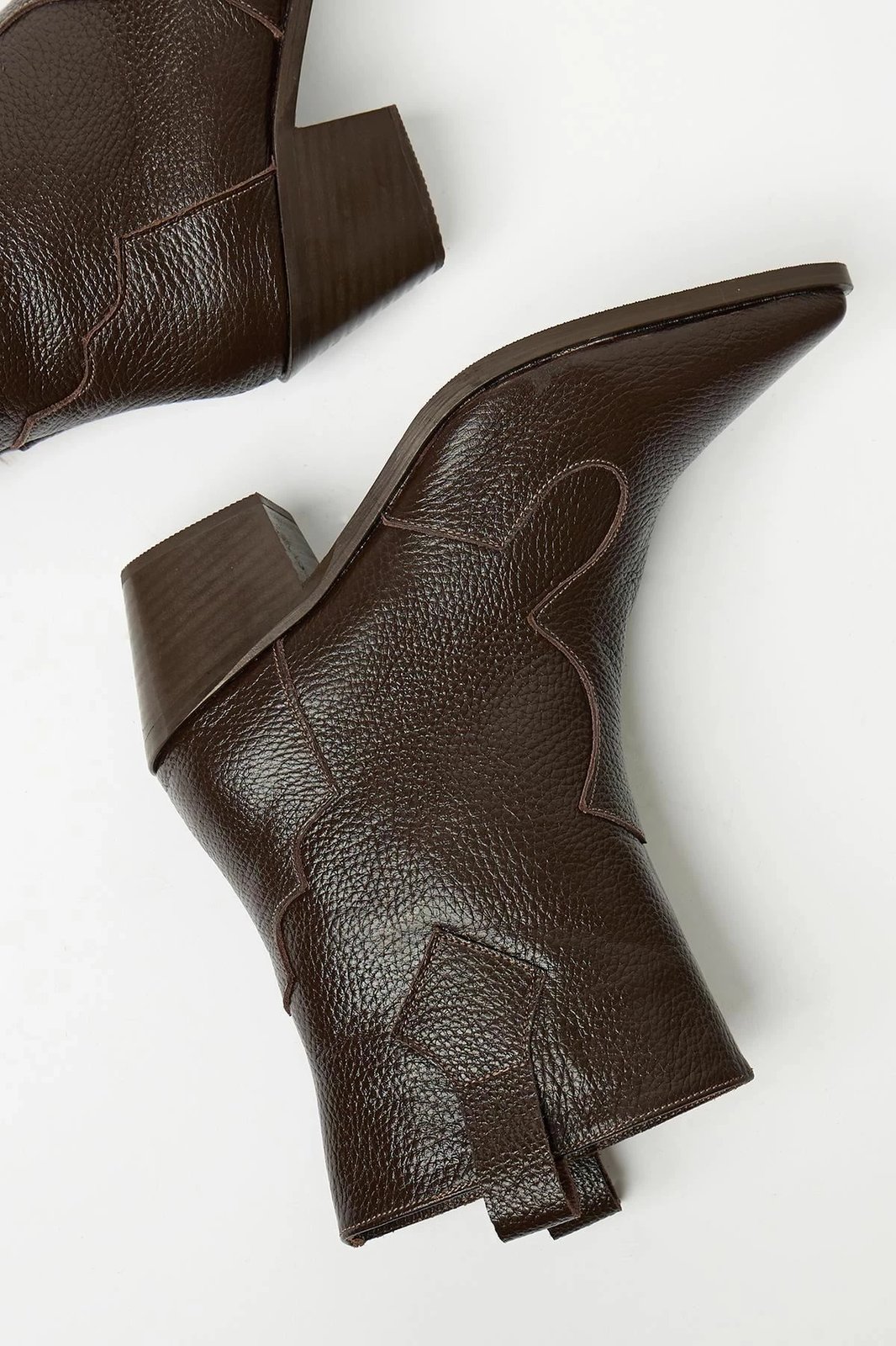 Çizme për gra, lëkurë natyrale, ngjyrë kafe, MK1345025KR20-002