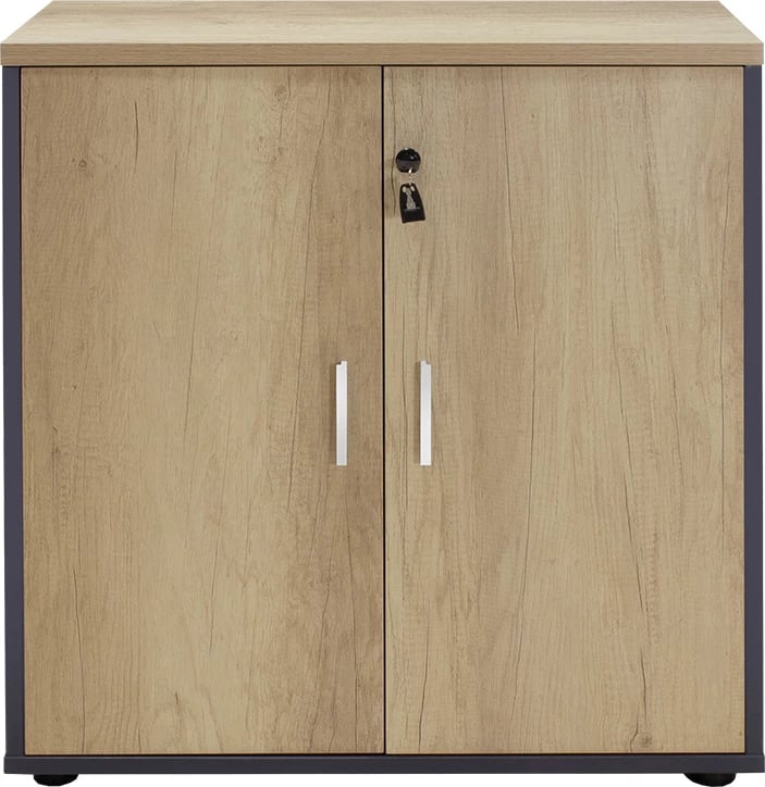 Raft librash Lotus, ngjyrë lisi - gri e errët, 80x40x80cm