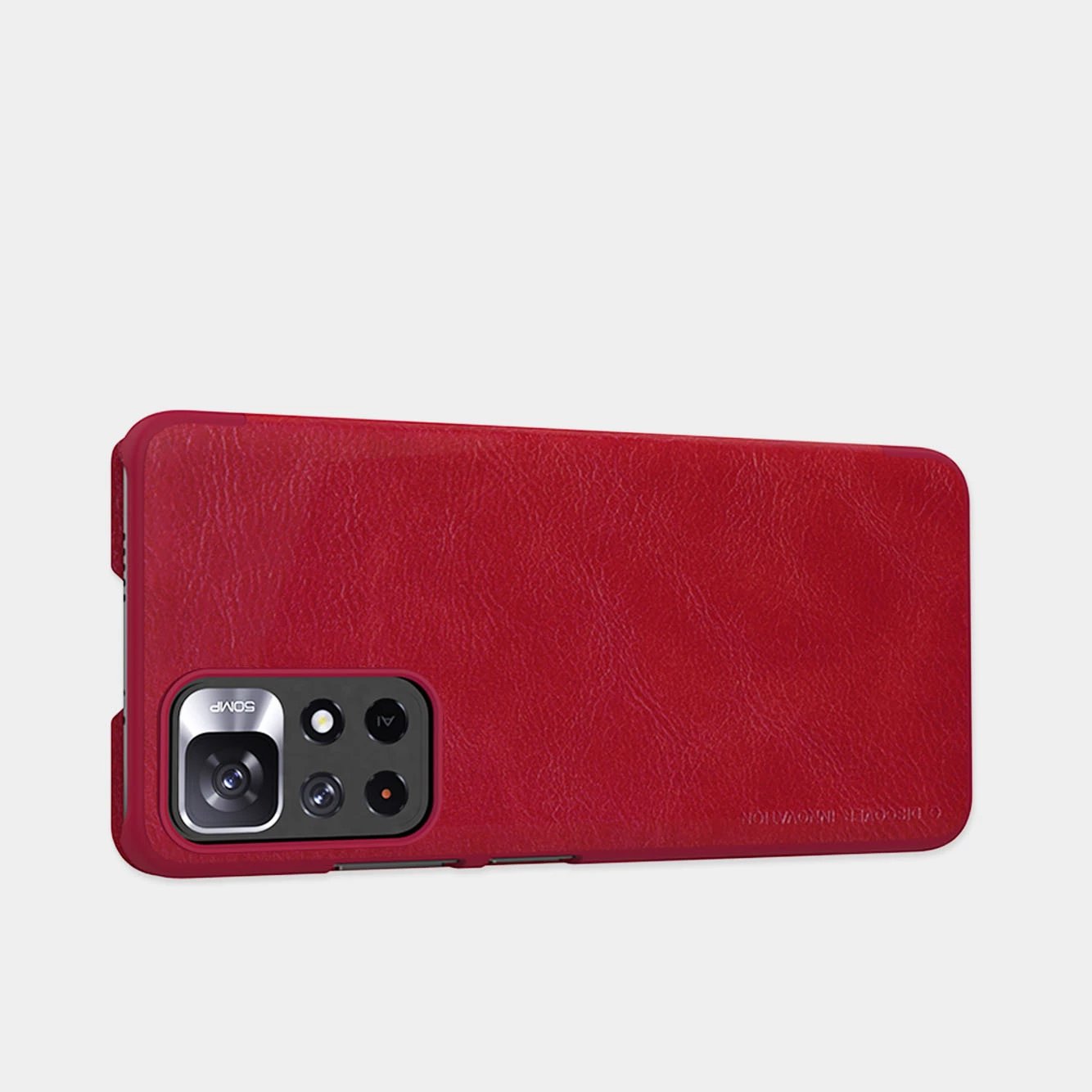 Mbështjellës Nillkin Qin Case për Xiaomi Redmi Note 11T 5G / 11S 5G / 11 5G (China) / Poco M4 Pro 5G, e zezë