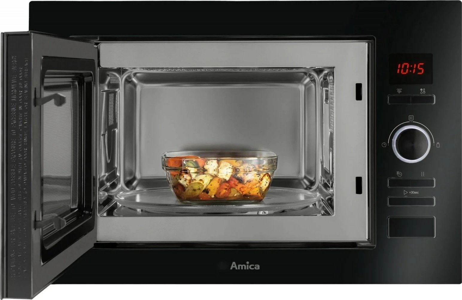 Furrë mikrovale Amica AMMB25E3GB, 25L, Grill, Elektronike, e zezë