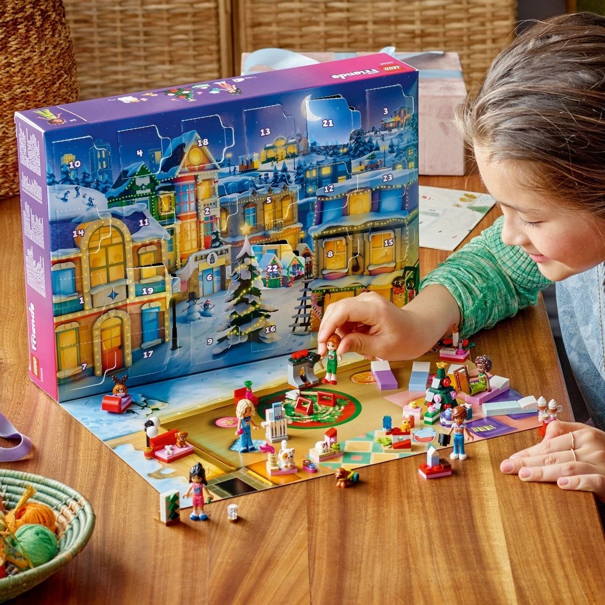 Set LEGO Friends Advent Calendar 42668, 237 pjesë, për fëmijë, shumëngjyrësh