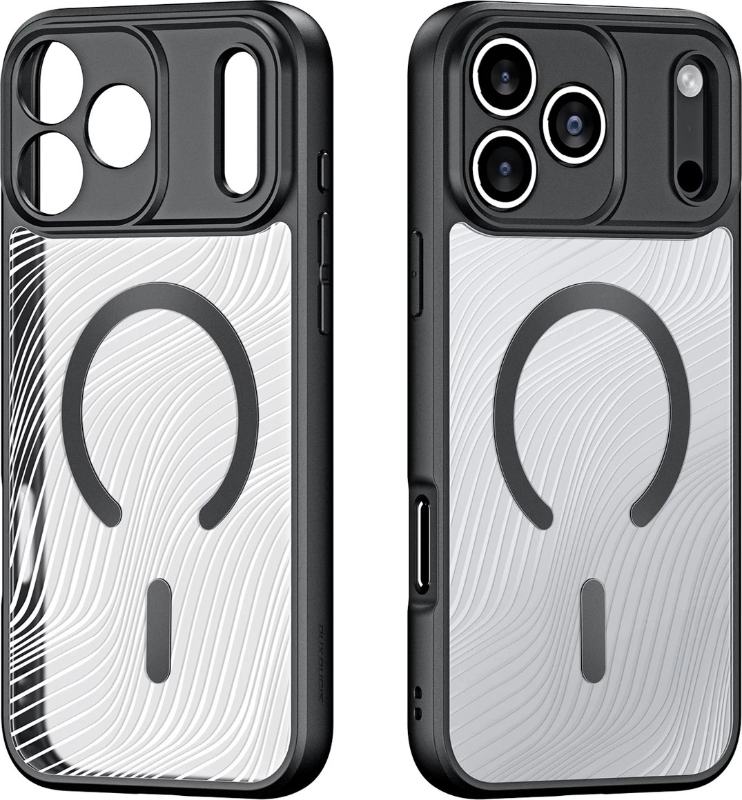 Mbështjellës Dux Ducis AIMO Mag për iPhone 17 Pro, MagSafe, i zi Mbështjellës Dux Ducis AIMO Mag për iPhone 17 Pro, MagSafe, i zi